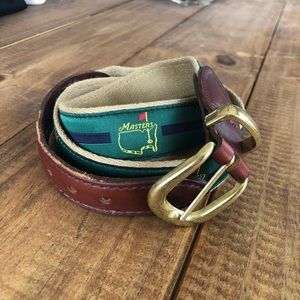 Green Masters belt with logo